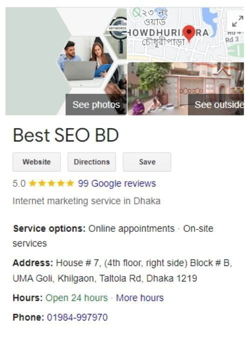 Local SEO services in Bangladesh